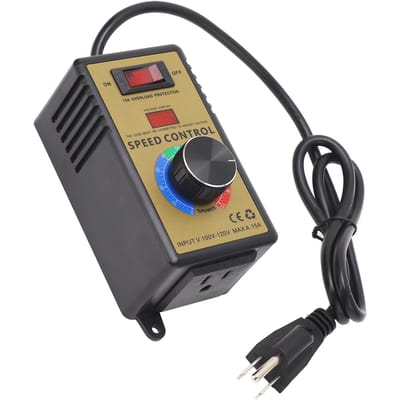 Snelheidsregelaar Motor Ventilator Controller Traploze Snelheidsregelschakelaar 15A Overbelastingsbeveiliging AC