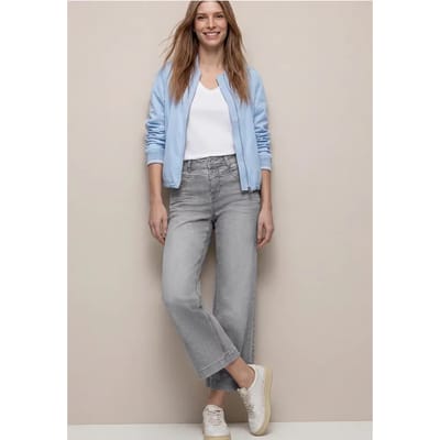 7/8 High Waist Wide Legs jeans in Loose Fit