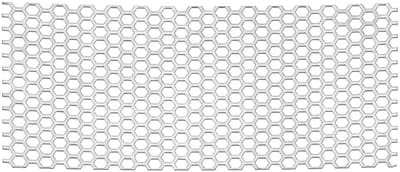 Perforated metalen bladen - 19 GA - 0.6 inch hexagonale gaten - uitgevouwen metalen plaat - roestvrij staal 304 - ventilatierooster veiligheid