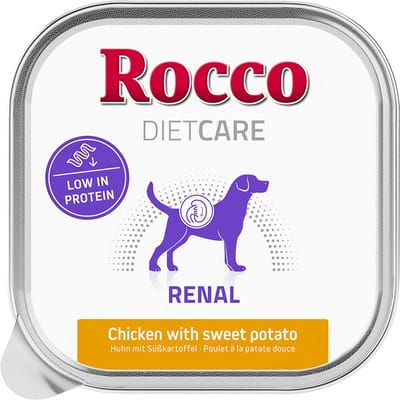 20x150g Rocco Diet Care Renal Kip met Zoete Aardappel Kuipje Hondennatvoer