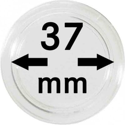 Lindner Hartberger muntcapsules Binnendiameter Ø 37 mm (10x) voor penningen tokens capsules muntcapsule