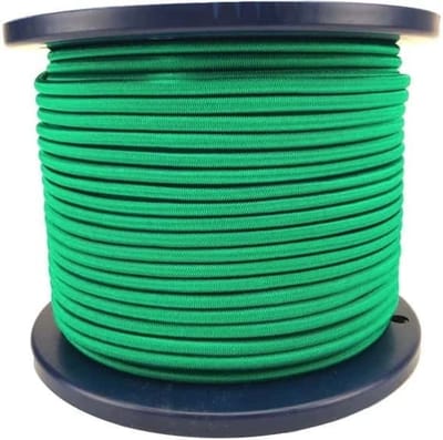 3mm Elastisch Touw - Groen - 100 meter op rol