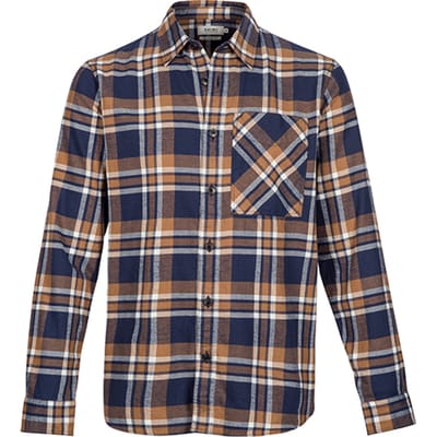 Shiwi Men Check Shirt Luke Gingerbread Brown Maat: S | Casual Overhemden Outlet | Heren | Bruin