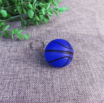 GoedeDoelen.Shop | Sleutelhanger Blauwe Basketbal | Basketbal | Tashanger Basketbal | I Love Basketbal | Sporttashanger | Sleutelring | Sport Sleutelhanger