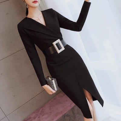 Lente Temperament, Koude en Koele Damesstijl, Stijl, en Kleding voor Volwassen Vrouwen, Eén-stap Splitrok 2XL