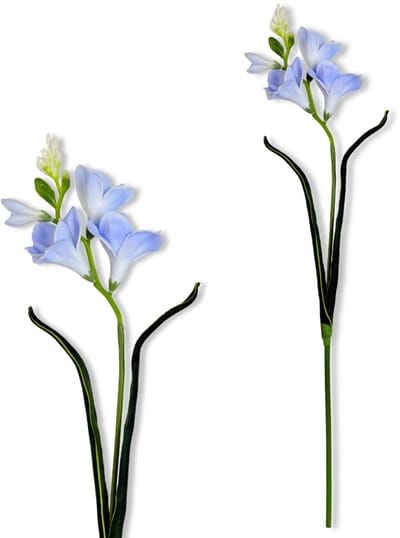 Inspiruj - Freesia Kunsttak - Natte Niebieska - 59 cm - Pianka Bloemen