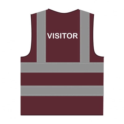 Visitor hesje RWS bordeauxrood