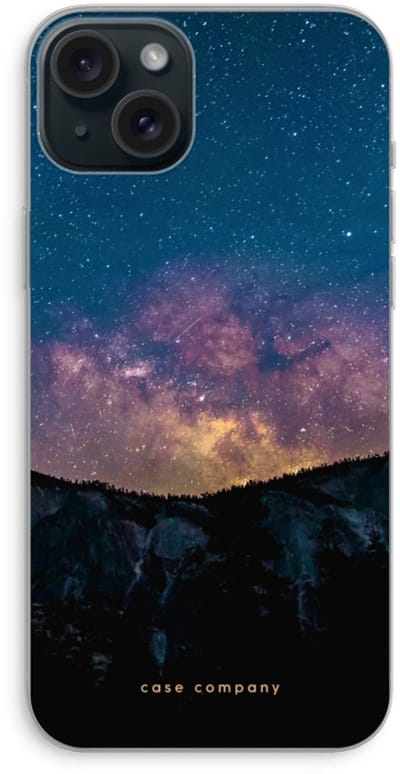 Case Company® - Hoesje geschikt voor iPhone 15 Plus hoesje - Travel to space - Soft Cover Telefoonhoesje - Bescherming aan alle Kanten en Schermrand