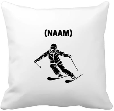 Akyol - skiën Kussen hoes - Sport - skiër - wintersport - 40 bij 40 cm