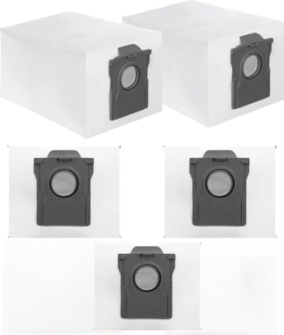 5 stuks stofzakken- voor Dreame L10/L10s/L20/X20/X30/X40/X50/L40/L50 Ultra- Mova P10/E30/P50/V50 Ultra- 3,2 l grote capaciteit- 4-laagse filterstructuur- voor Dreame stofzuigerzakken