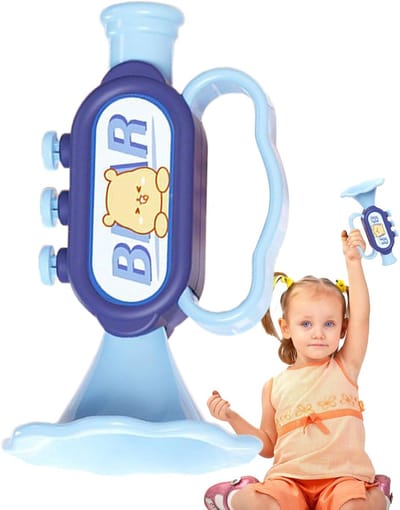 Kinder Trompet - Speelgoed Instrument - Muziek Oefening - Veilig Ontworpen - 13.8 x 9.6 x 8.5 cm