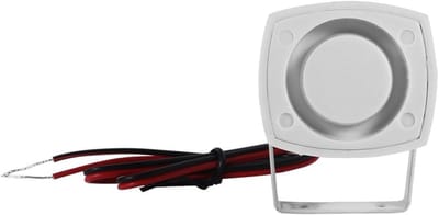 Mini Sirene Hoorn - Alarm Luidspreker - Beveiligingssysteem - 110dB Enkele Toon - 6.99 x 4.98 x 3.99 cm - Zwart