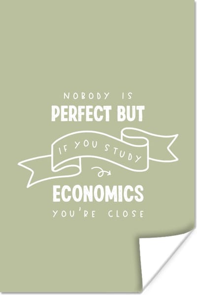 Poster Economie - Onderwijs - Opleiding - Leren - 120x180 cm XXL