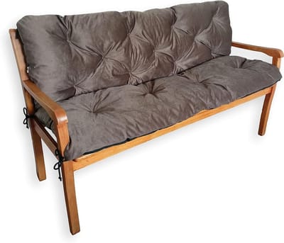 Bankkussen - Tuinkussen - Buiten Zitten - Weerbestendig - 180x50 cm - Bruin
