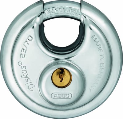 ABUS Discus 23/70 B Hangslot - Roestvrij Staal, Weerbestendig