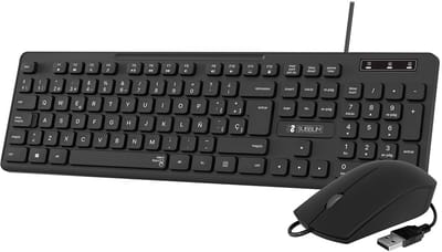 Keyboard and Mouse Subblim SLIM Spanish Qwerty Black