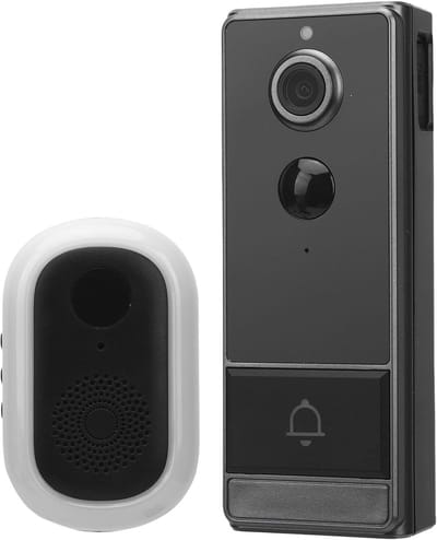 Draadloze WiFi Video Deurbel Camera met Twee-Weg Audio, Mensherkenning, Nachtzicht en IP67 Beveiliging