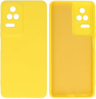 Fashion Backcover Telefoonhoesje - Color Hoesje - Geschikt voor Xiaomi Poco F4 - Geel