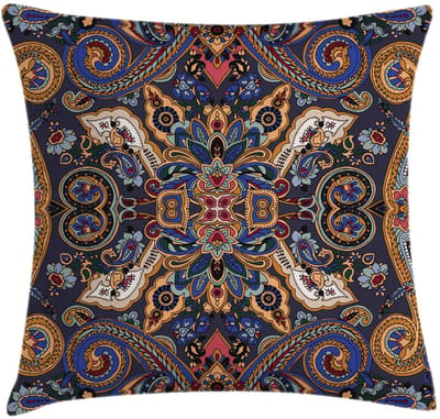 ABAKUHAUS Paisley Kussenhoes – 45x45 cm – Dubbelzijdig bedrukt, rits, meerkleurig