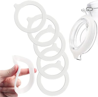 10 Stuks Silicone Gasket Seals - Rubber Lekvrije Ring voor Glazen Potten en Flessen - 9.5 cm Dichtingen voor Bewaren en Conserveren