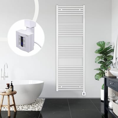 Elektrische Rechte Handdoekradiator Wit – Diverse Maten Beschikbaar