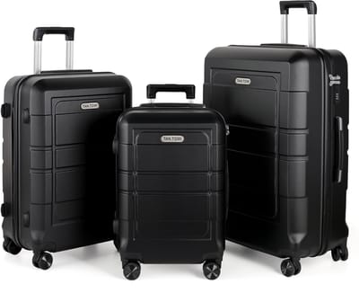 TAN.TOMI Kofferset - 41L Handbagage + 65L + 95L Ruimbagage - Cijferslot - Slot Reiskoffer met Wielen - Lichtgewicht, Duurzaam en Ruim - Perfect voor Vliegreizen