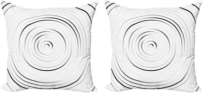 ABAKUHAUS Spiers Kussenhoes Set –2x40cm– Digitaal–Zwart/Wit