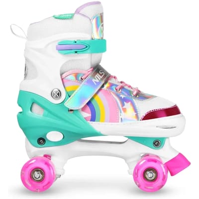 Nils Extreme Kinder Skates Verstelbaar met LED Wielen Maat L (39-42)