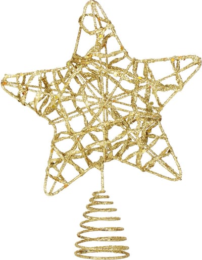 Springos Piek - Kerstboomhanger - Glitters - Goud - Kerstboom