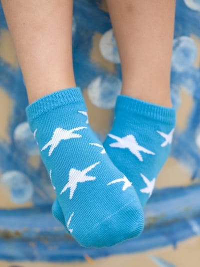 Bonnie Doen sneaker sokjes maat 23/26 lagoon