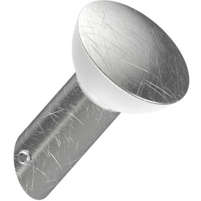 Lightme spiegellamp Aqua Sidelight schuin zilver