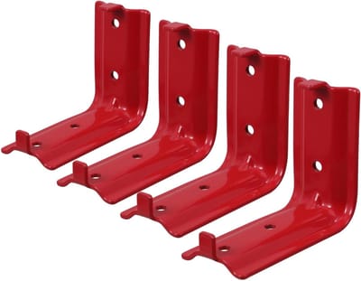 Brandblusser Haak - Brandblusserhouder Beugel - Veiligheid Borgen - Dubbele Kop Ontwerp - 7.40X6.00X3.40CM - Rood