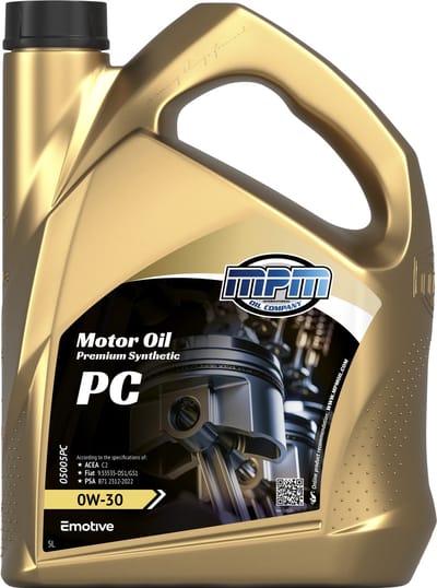 MPM Motorolie 0w30 PC - 5 liter