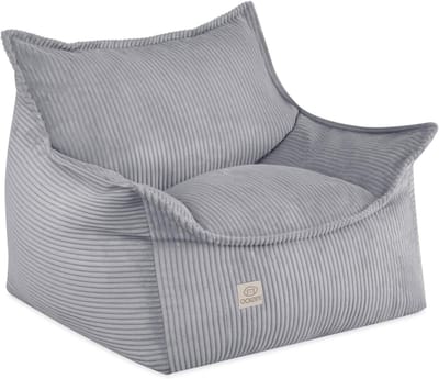 Kinderstoel Zitzak - Vloerstoel Beanbag - Ontspannen Lezen Spelen - Zachte Corduroy Bekleding - 80 x 73 x 58 cm