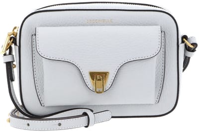 COCCINELLE Leren schoudertas Beat Soft Crossbody Bag Snow Lichtgrijs