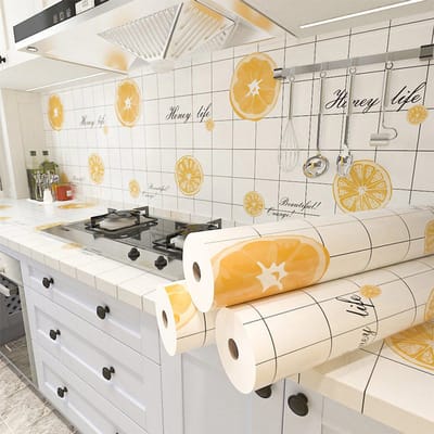 Cuhostki 1 Stuks Keuken Oliebestendige Muursticker - Muurbehang Spatwand Beschermer - Transparant - Waterdicht Hittebestendig Zelfklevend Voor Keuken Eetkamer Houten Aanrecht