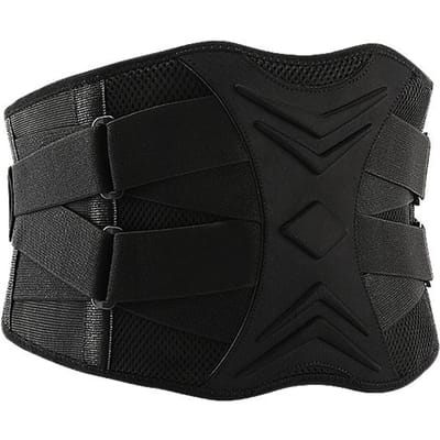 5 Baleines Ceinture lombaire anti-dérapante Support lombaire Respirant Ceinture de soutien de la taille Pour la salle de sport Soulagement de la douleur Orthopédique M
