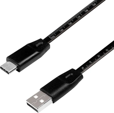 USB-kabel 1 meter USB 2.0 USB A USB C Zwart