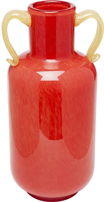 Vaas Salut 36cm rood met handgrepen Kare Design