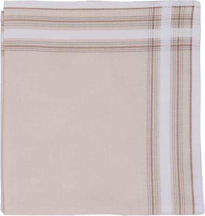 Tiseco Herenzakdoeken Regal 3 - Elegantie in Indiantan - 42x42cm, 100% Premium Katoen, Stijlvolle Set van 3 Stuks - Tijdloze Kwaliteit en Comfort voor de Verzorgde Man!