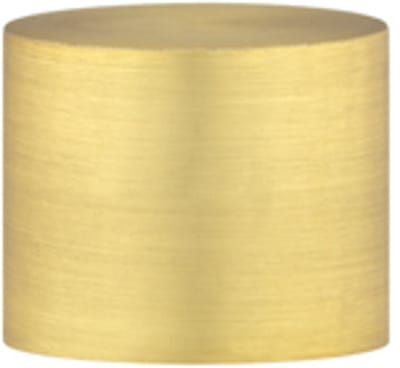Einddop roede – Ø19mm – 2 stuks – messing gepolijst