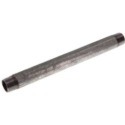 R 1/2'' Verzinkt Stalen Dubbele Pijpnippel 50 Bar DIN 2982 - 200mm [5 Stuks]