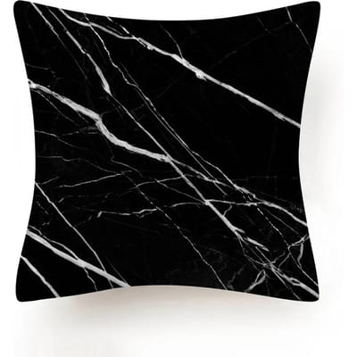 Nieuwe Zwart Witte Marmeren Textuur Kussensloop 30X50/40X40/45X45CM Ultrazacht Lendenkussenhoes Bank Stoel Sierkussens Decor Huis 50x50cm