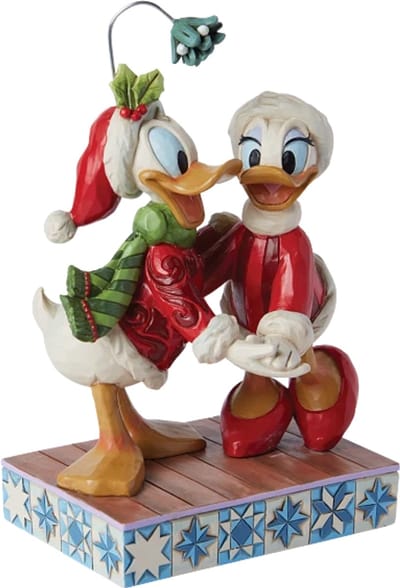 Donald en Daisy Duck Mistletoe Kerstmis 16 cm