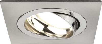 Ledvion - 1X LED Inbouwspot Sevilla - Dimbaar - 3W - 2700K - Ø92 mm - RVS