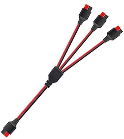 Solar Kabel - Verlengkabel Adapter - Energie Delen - 1 op 3 Aansluitingen - 60 cm - Zwart