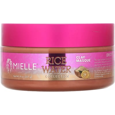 Mielle, Rice Water Collection, Clay Mask, 8 oz (227 g) pink