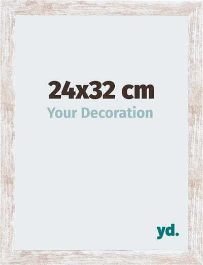 Your Decoration - Fotolijst 24x32 cm - MDF - White Wash - Catania