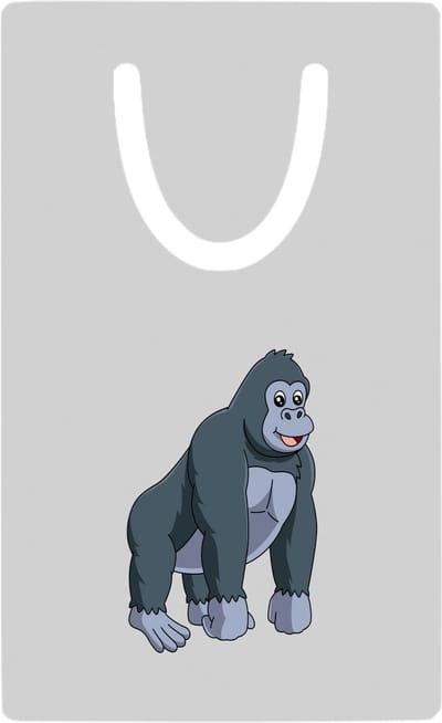 Hacebo® - Gorilla metalen boekenlegger - Aap - Dieren liefhebbers - Dieren - dierendag Bladwijzer boekenleggers - 7.6 cm x 5cm