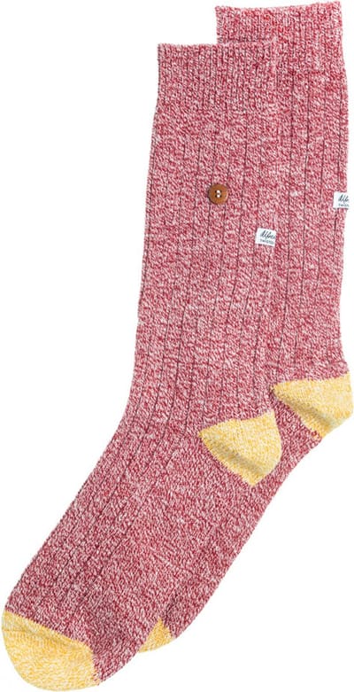 Alfredo Gonzales Twisted Wool Sokken AG-Sk-TW-06 108 Red/Yellow XS(35-37)